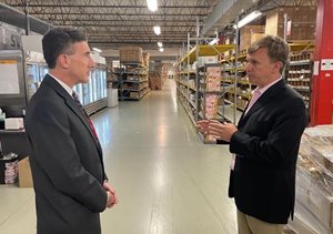 Rep. Kustoff speaking with Scott Franklin of TopRx