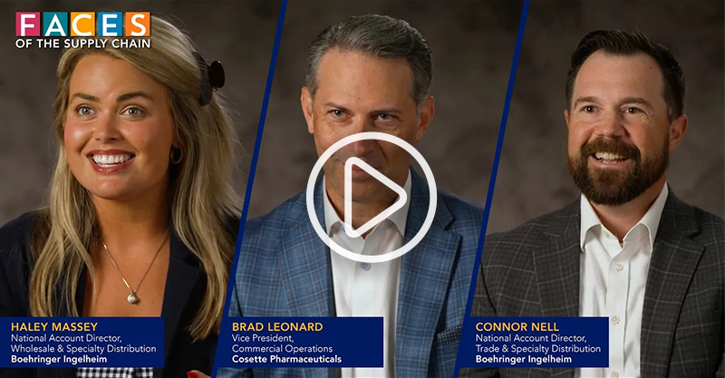Haley Massey, Boehringer Ingelheim; Brad Leonard, Cosette Pharmaceuticals; and Connor Nell, Boehringer Ingelheim.